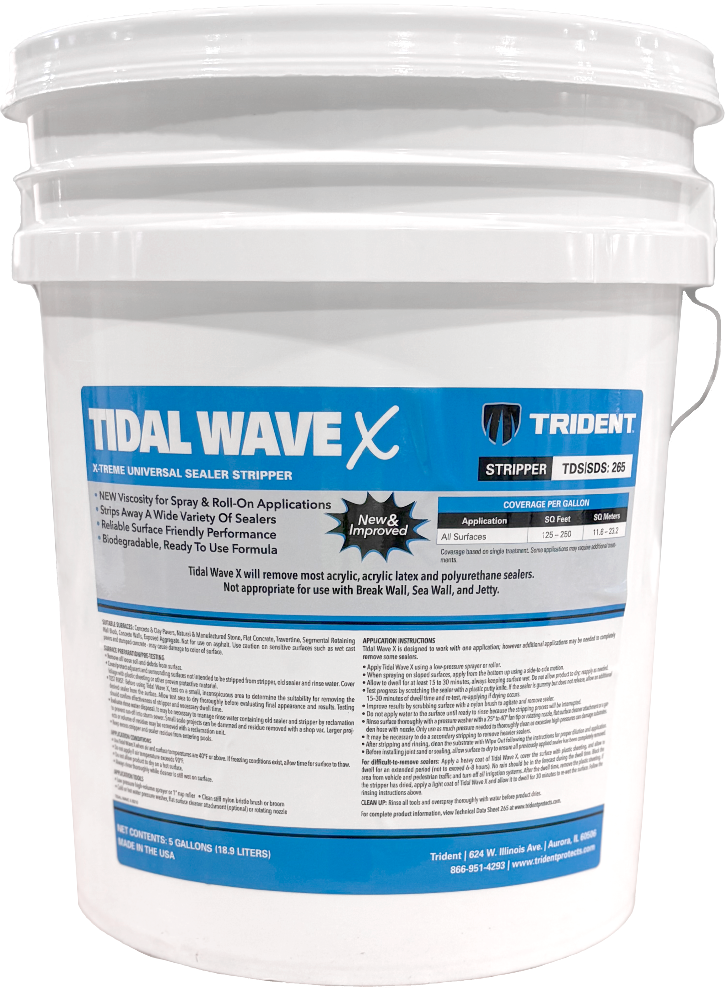 Trident Tidal Wave | Sealer and Paint Stripper Gel | Made in USA
