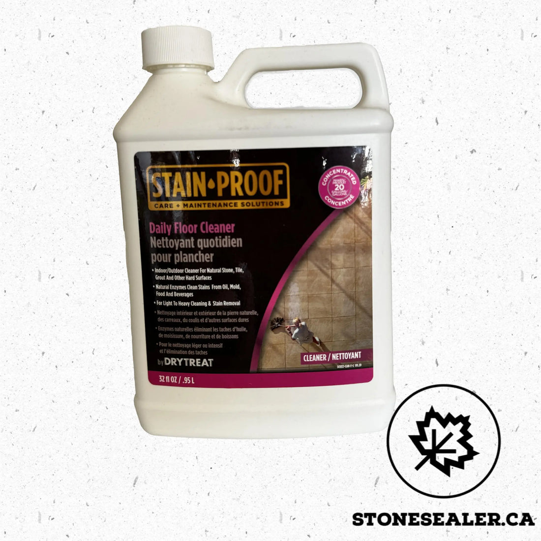 Unveiling the Secret Weapon for Stone Floors in Canada: Stain-Proof Daily Floor Cleaner, the Ultimate Stone Enzyme Cleaner StoneSealer.ca Stone Care Supplies