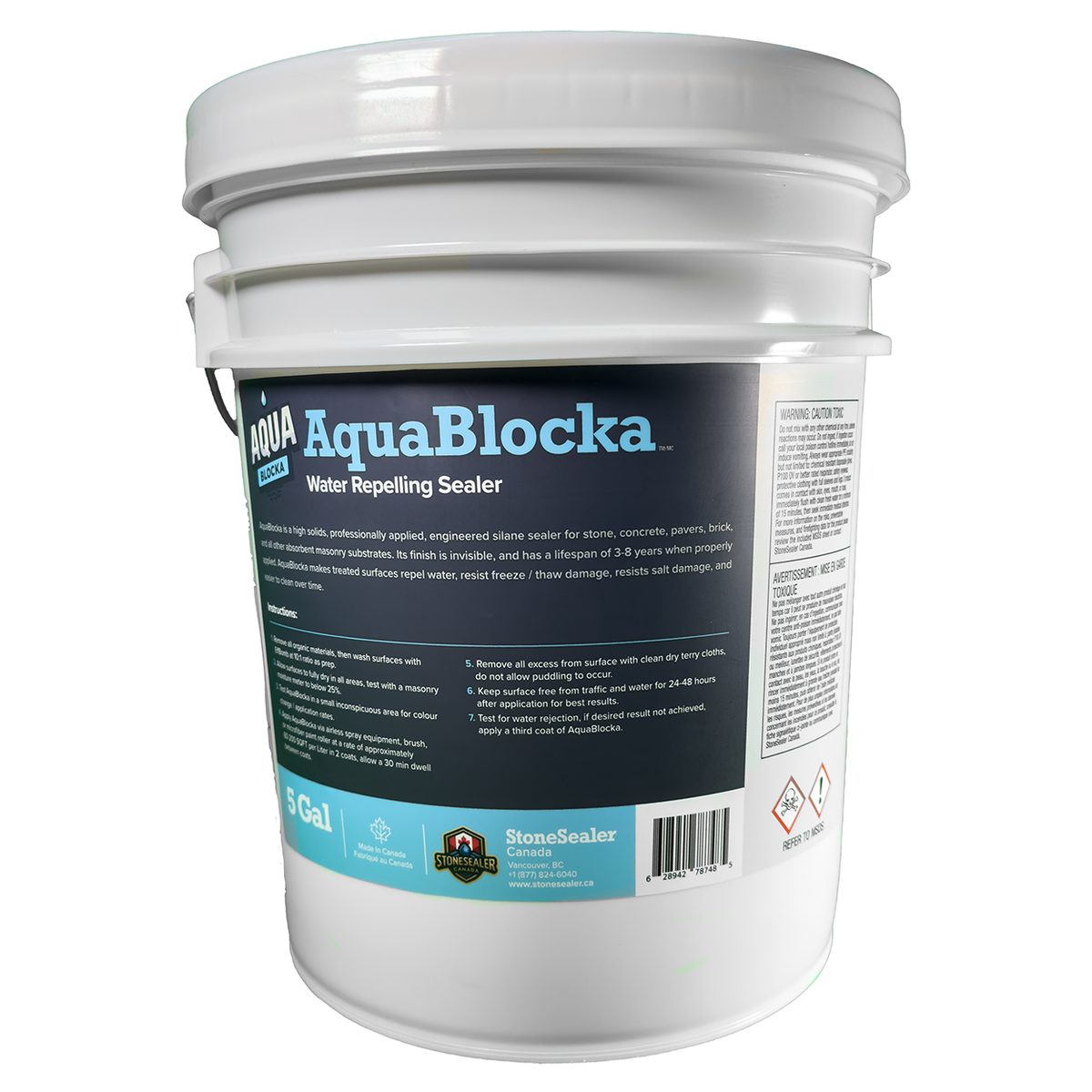AquaBlocka | Water Based Stone, Concrete, and Wood Sealer by StoneSealer Canada