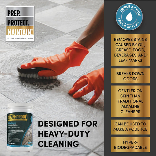 Alkaline Cleaner | Stain Proof | Safe, Enviro Friendly, Simple Stone and Concrete Cleaner | Canada - StoneSealer Canada Stone Cleaner