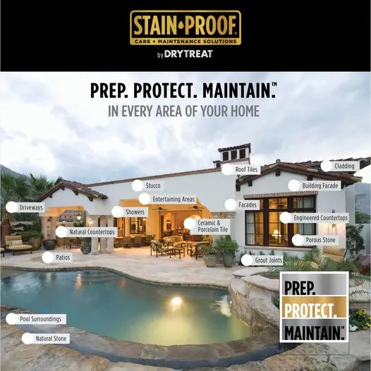 Stain Proof Waterbased Penetrating Sealer | Stone, Tile and Concrete Water Protection | Canada - StoneSealer Canada Stone Sealer