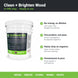 OxyShock HD cleans and brightens wood in one step, ready to use with no mixing
